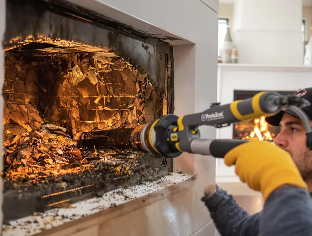 Professional chimney cleaning by Fairfield Chimney Sweep in Fairfield, CT