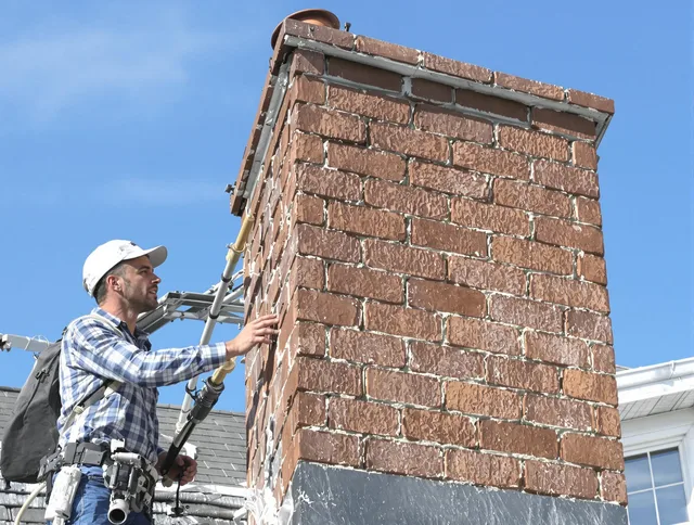 Brickwork for a chimney rebuild by Fairfield Chimney Sweep in Fairfield, CT