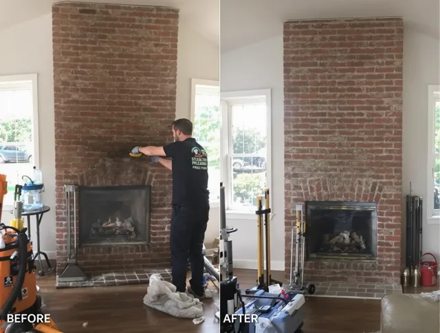 Finished chimney sweeping service by Fairfield Chimney Sweep in Fairfield, CT