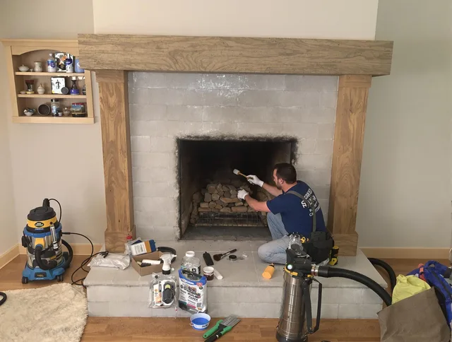 Detailed creosote removal process by Fairfield Chimney Sweep in Fairfield, CT