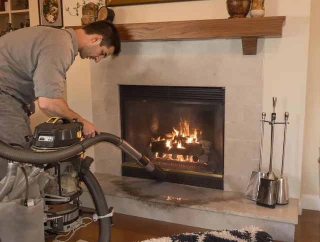 Routine fireplace upkeep by Fairfield Chimney Sweep in Fairfield, CT
