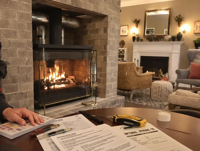Fairfield Chimney Sweep verifying fireplace safety measures in Fairfield, CT