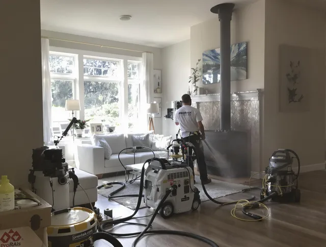 Soot removal service by Fairfield Chimney Sweep for a fireplace in Fairfield, CT