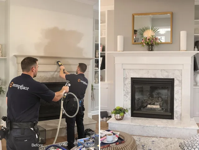 Professional soot removal by Fairfield Chimney Sweep team in Fairfield, CT